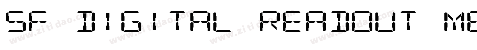 SF Digital Readout Medium字体转换